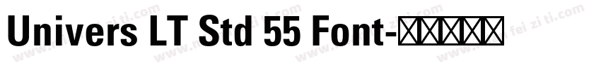 Univers LT Std 55 Font字体转换